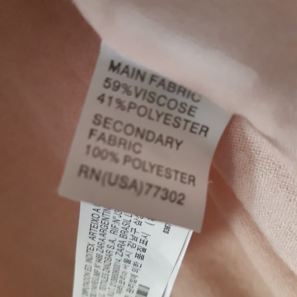 *NWOT* Zara Knit Soft Ballet Pink Rayon Chiffon Shawl Collar Cardigan Med - Picture 9 of 9